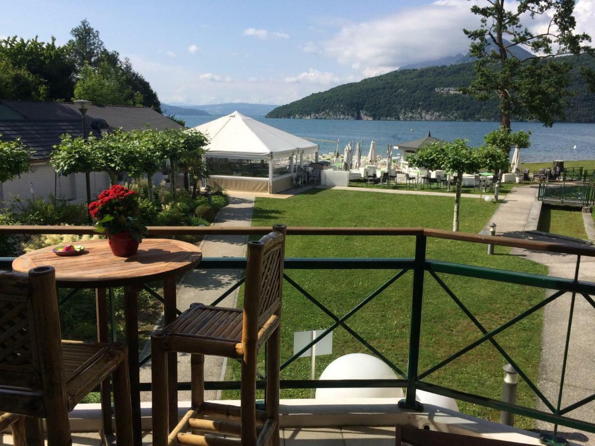 La Baie Des Voiles ,Vue Lac D'Annecy ,Plage Privee Duingt Eksteriør bilde
